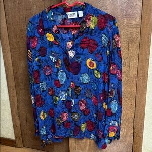 Chico's Multicolor Abstract Blouse